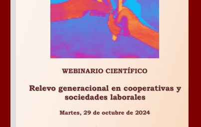29/10: Webinar "Relevo generacional en cooperativas y  sociedades laborales"